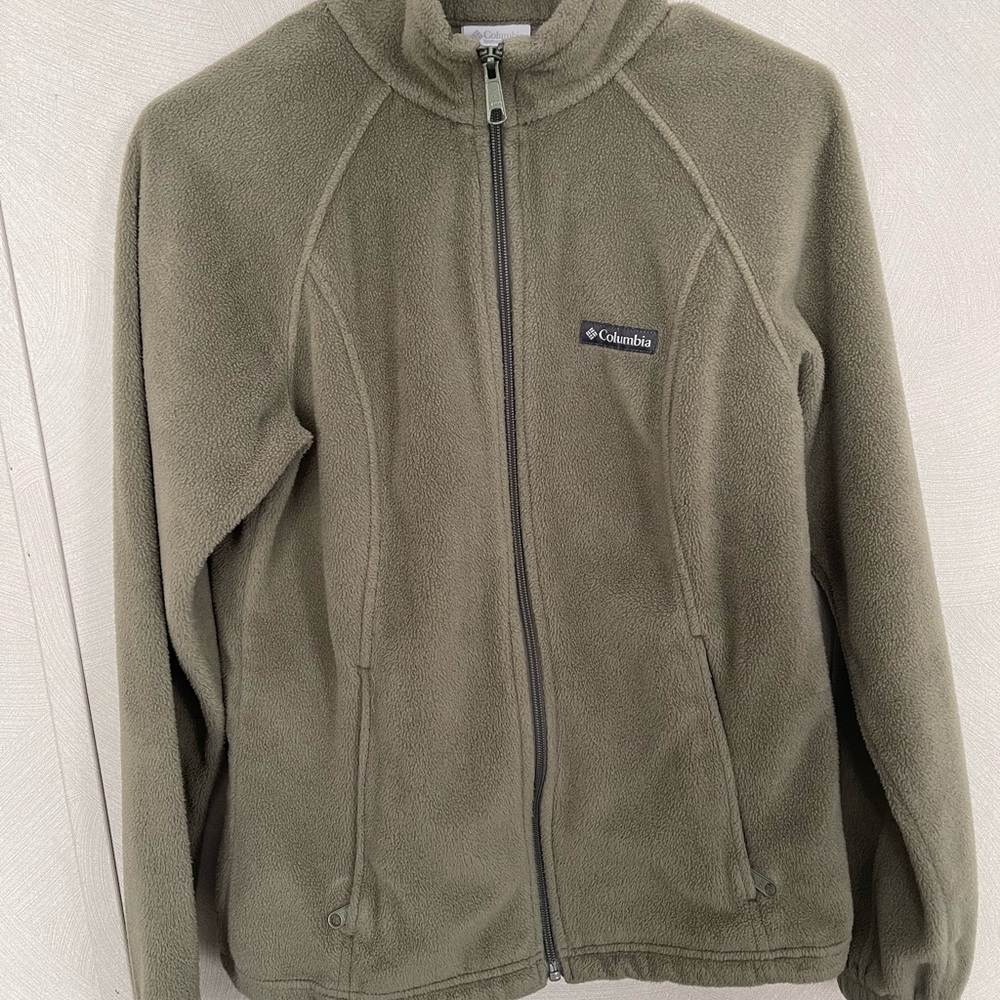 Columbia Sage Green Full-Zip Fleece